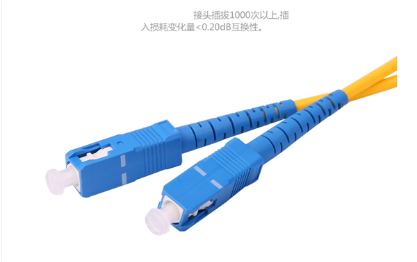 惠迅SC-SC單模雙芯光纖跳線